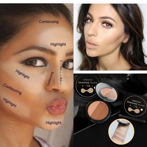 泰國🇹🇭treechada 立體輪廓 陰影三色修容餅