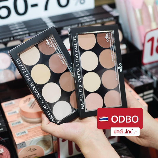 泰國🇹🇭ODBO 高光和輪廓修容8色盤(化妝師專用)
