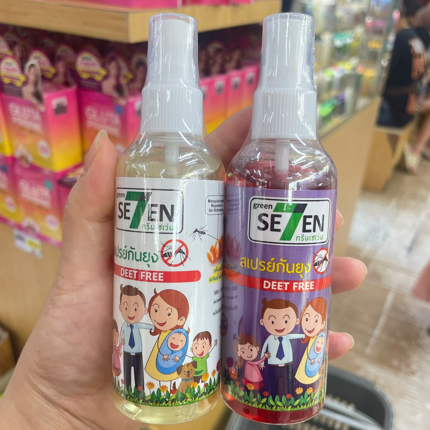 泰國🇹🇭本土Green se7en 驅蚊🦟噴霧(❌不含避蚊胺)大人小朋友都可以用,安全使用,