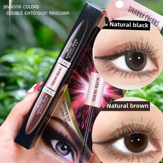 泰國🇹🇭 sivanna 大眼仔睫毛膏,(黑色+深啡二合一)超級模特兒雙頭睫毛膏👍🏻防水防油防汗超勁👍🏻