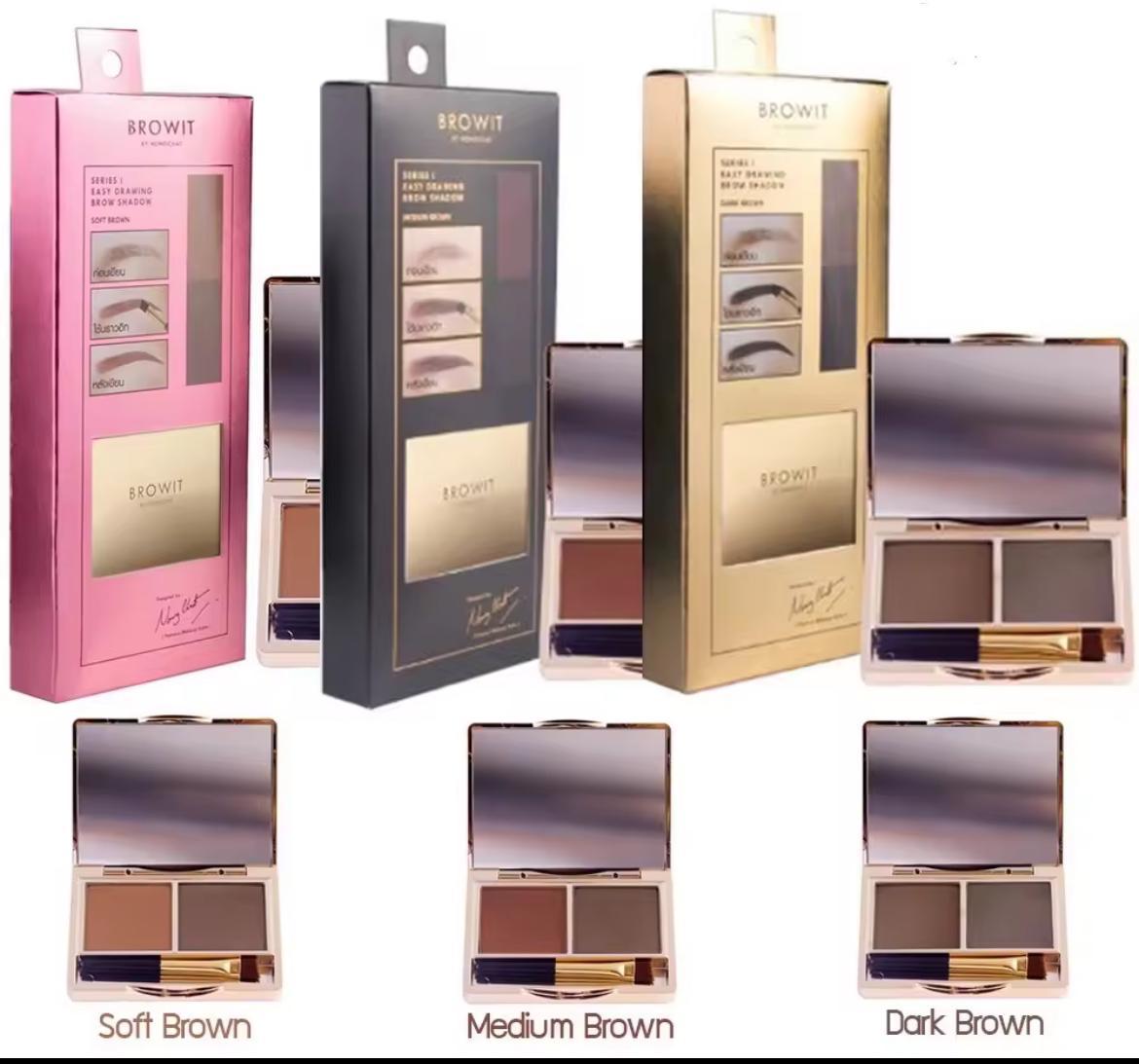 泰國🇹🇭Browit 超強防水防油 自然眉粉(雙色)新手專用