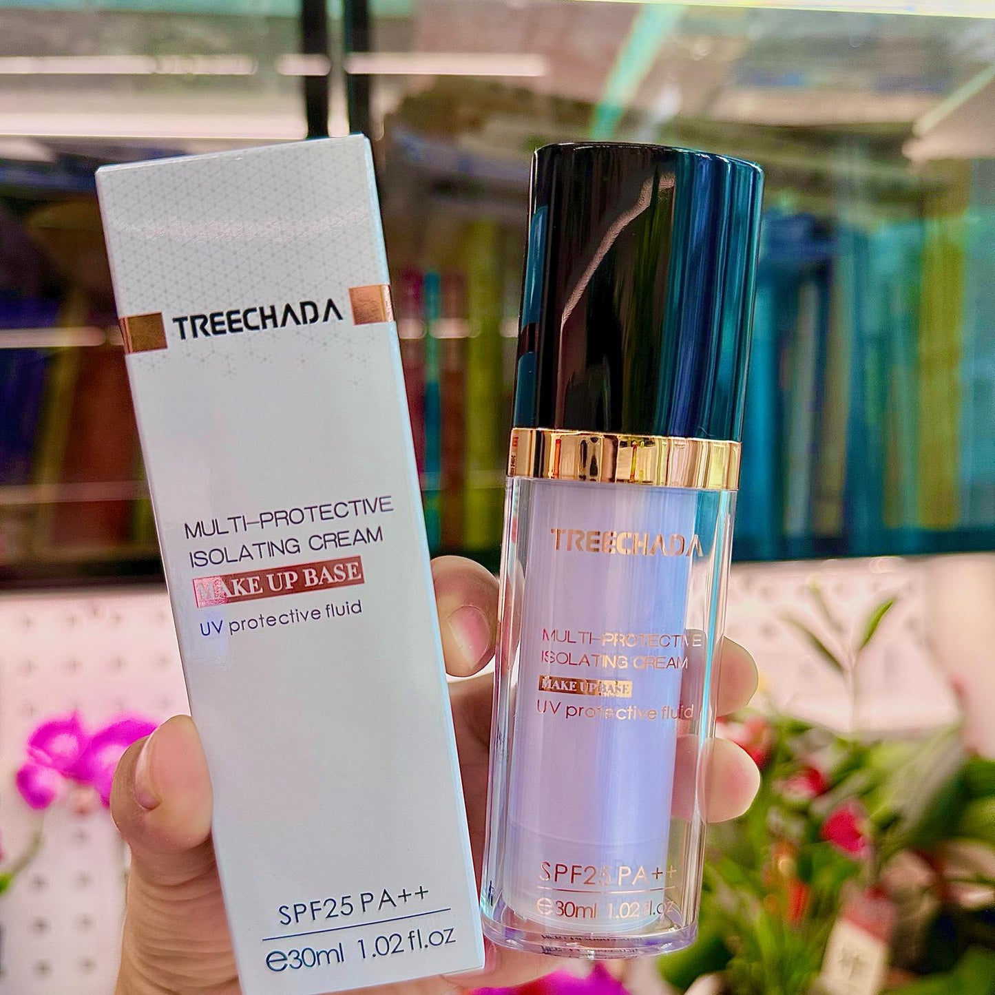 泰國🇹🇭TreeChada紫色隔離打底霜BASE