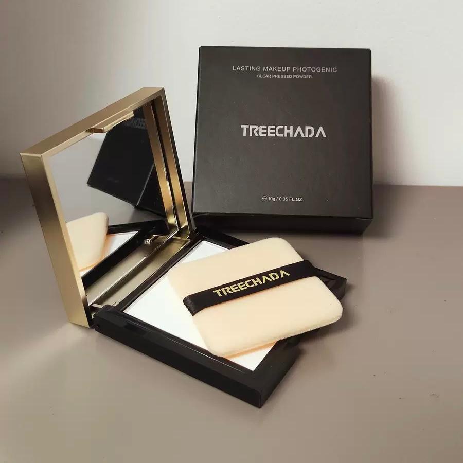 泰國🇹🇭treechada 清透裸妝啞光高光白色蜜粉餅
