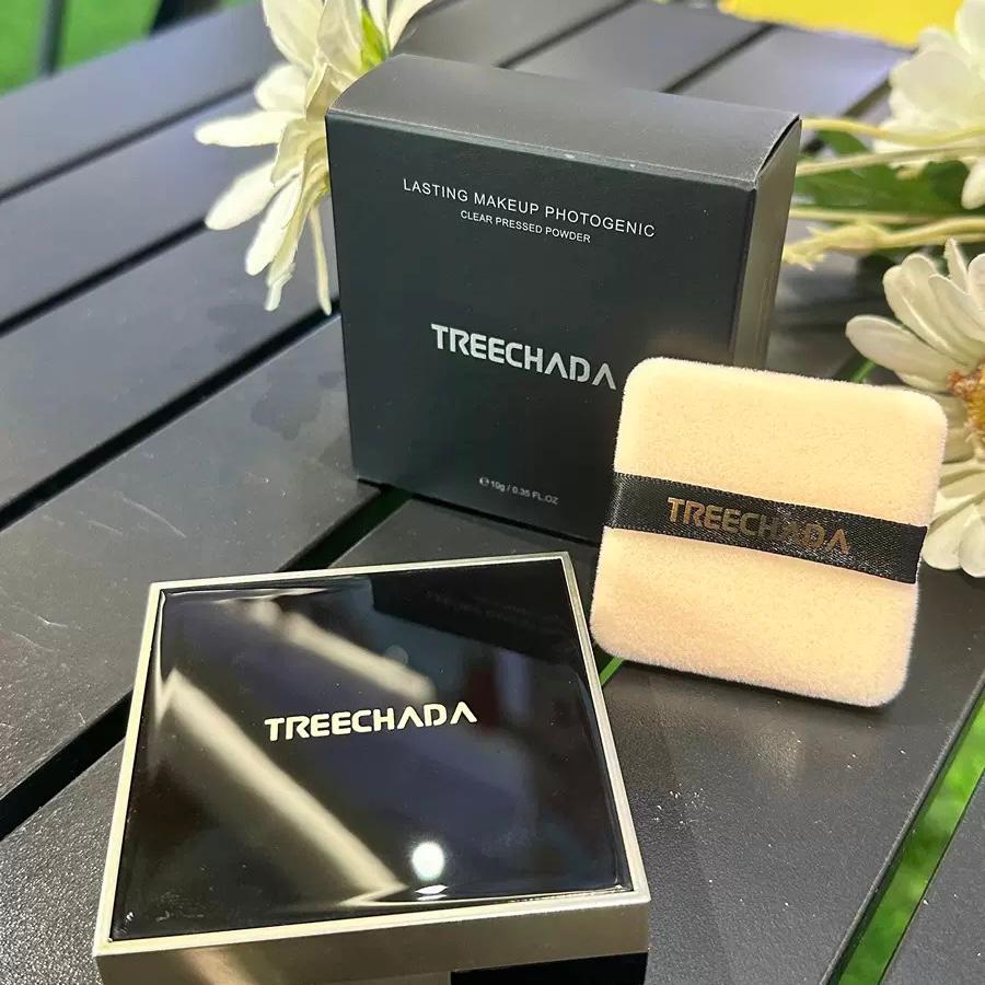 泰國🇹🇭treechada 清透裸妝啞光高光白色蜜粉餅