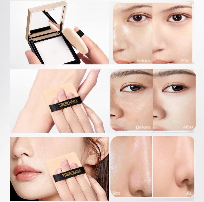 泰國🇹🇭treechada 清透裸妝啞光高光蜜粉餅