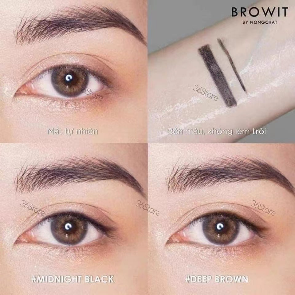 泰國🇹🇭Browit 超強防水防油 眼線筆(眼線液筆+膠筆)二合一👍🏻1支2用抵
