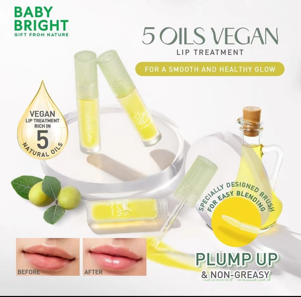 泰國🇹🇭BABY BRIGHT 水潤透明無色唇油