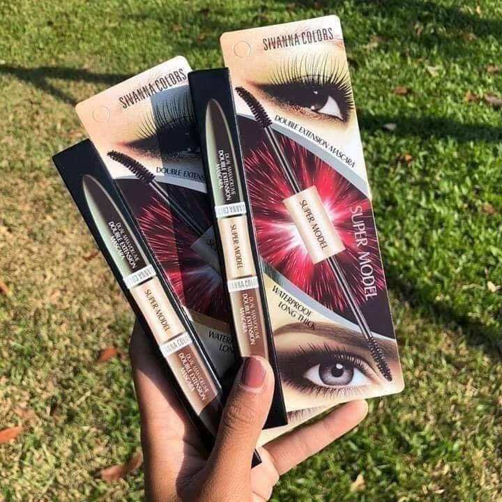 泰國🇹🇭 sivanna 大眼仔睫毛膏,(黑色+深啡二合一)超級模特兒雙頭睫毛膏👍🏻防水防油防汗超勁👍🏻