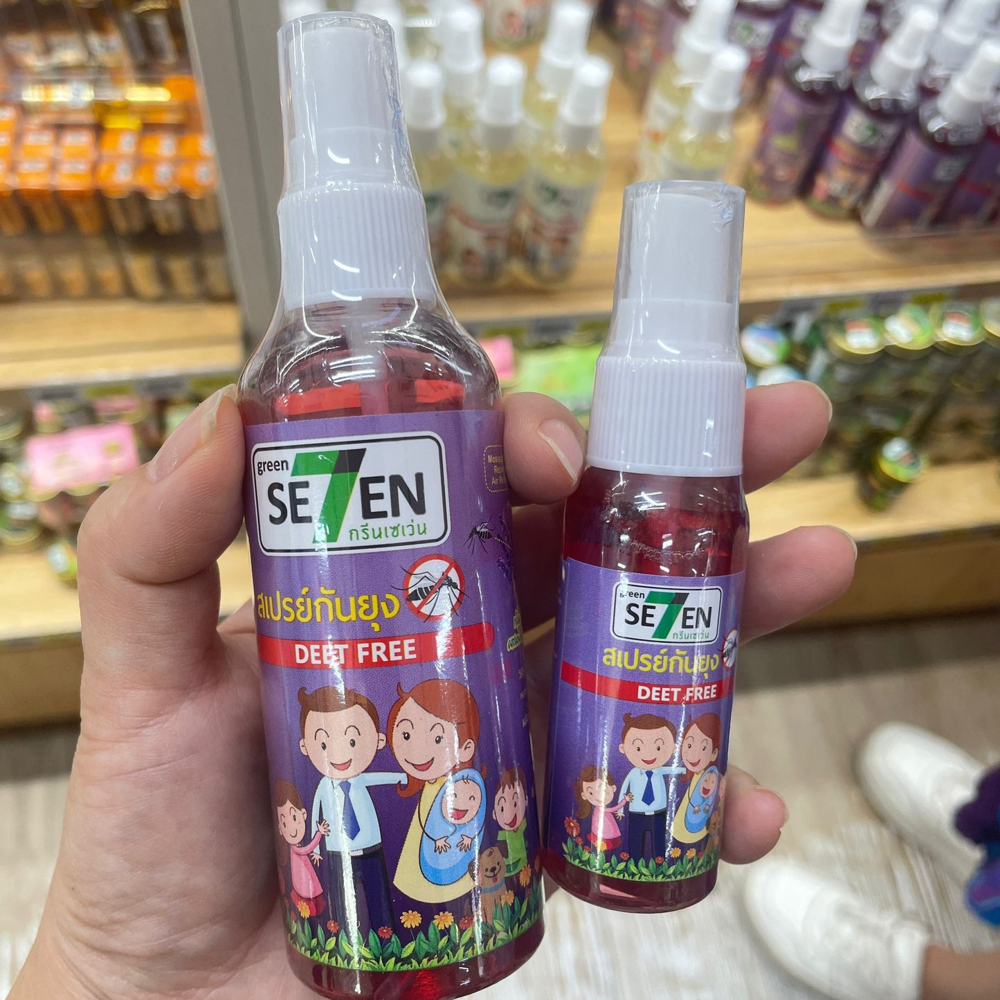 泰國🇹🇭本土Green se7en 驅蚊🦟噴霧（❌不含避蚊胺）大人小朋友都可以用，安全使用，