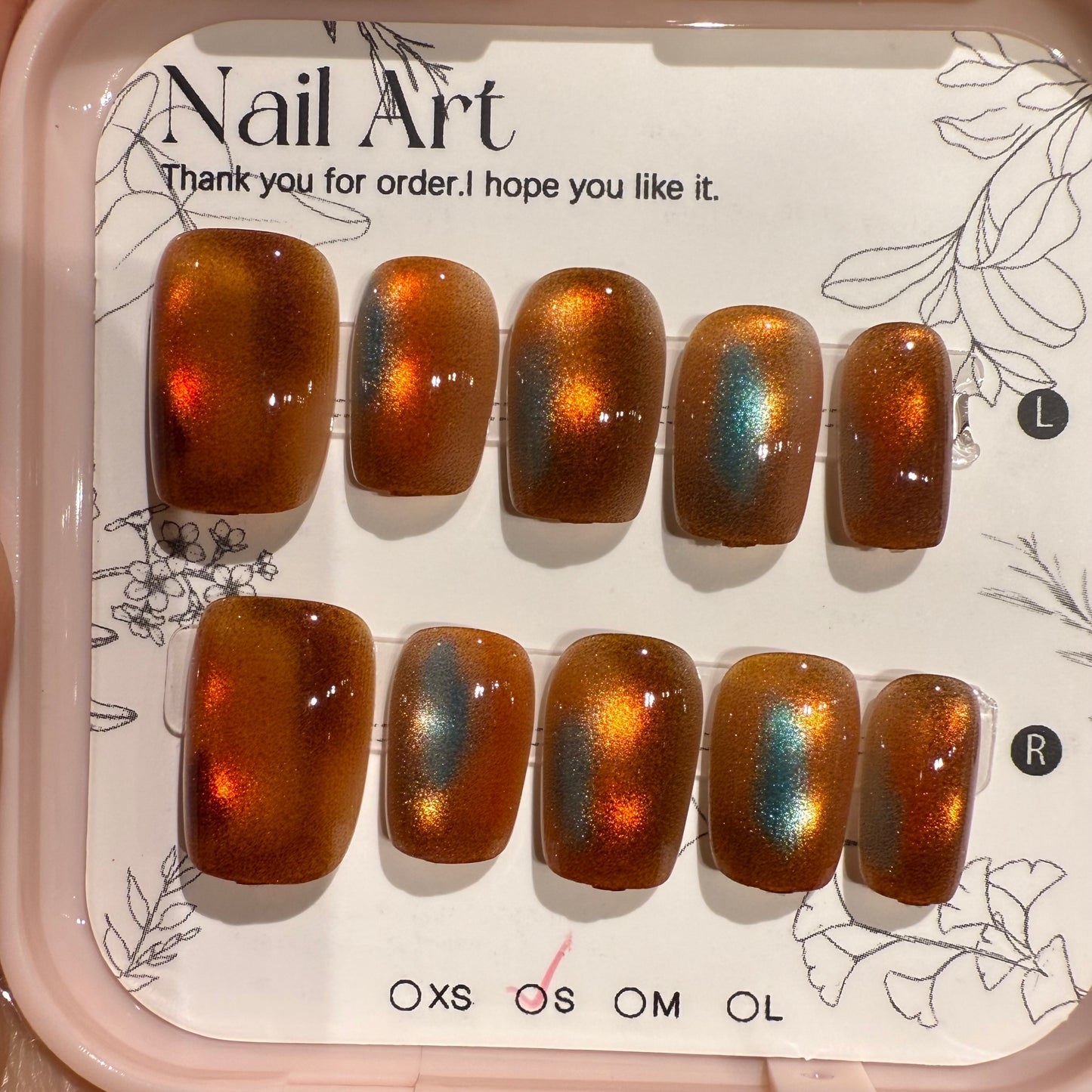 穿戴甲片，實物圖，