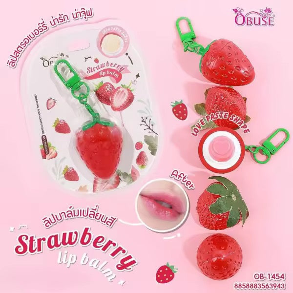 泰國🇹🇭OBUSE Strawberry 🎉魔法潤唇膏💋
新貨新貨🎉🎉一定試呢個士多啤梨潤唇膏