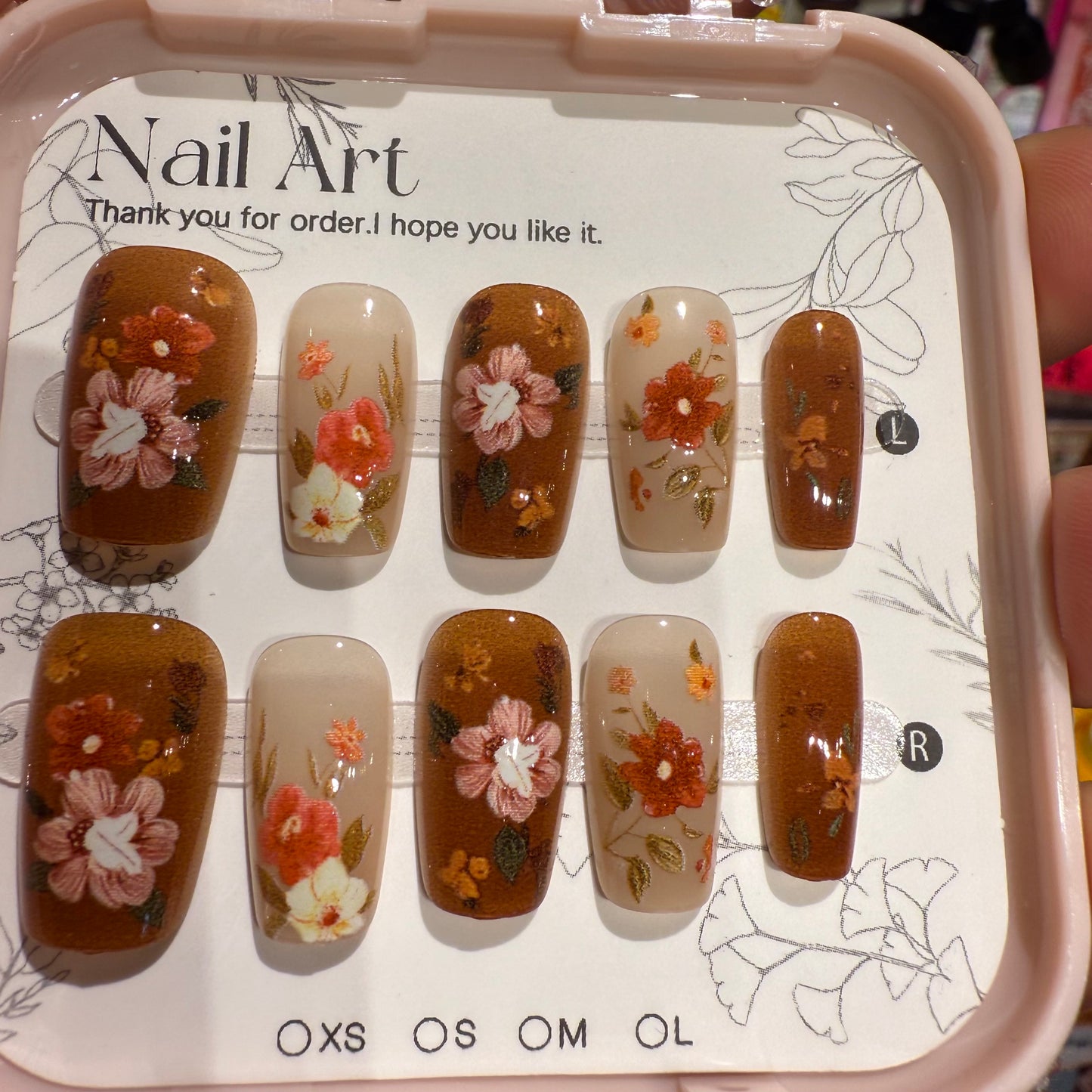 穿戴甲片，實物圖，
