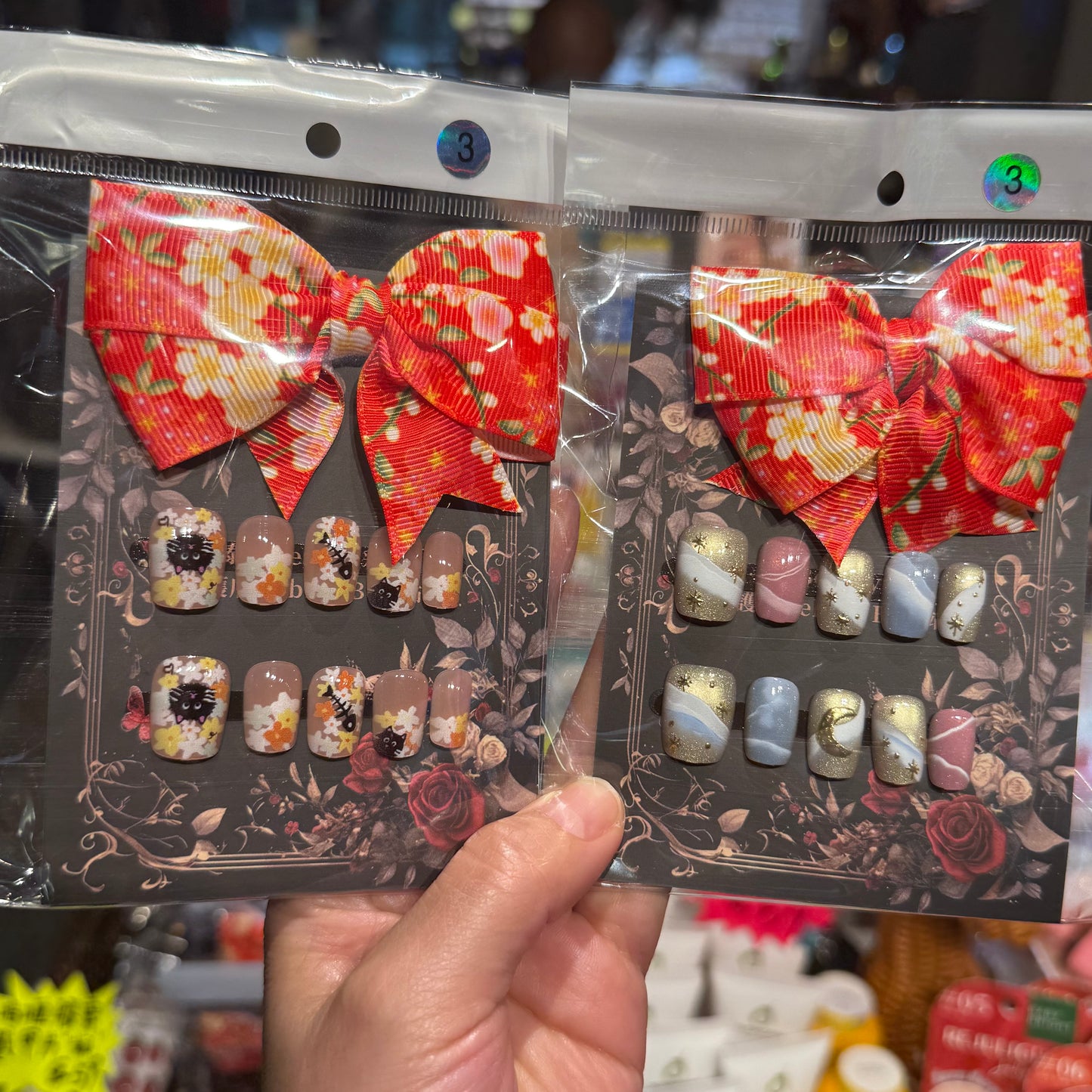 穿戴甲片，實物圖，